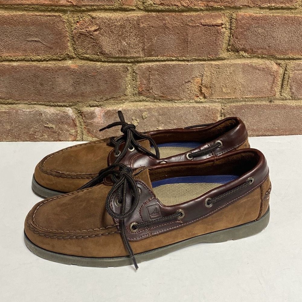 Sperry Brown Leeward Boat Shoe Size 8 - image 2